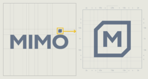 Una M integrada en una forma abierta y modular que habla de precisión, estructura, movimiento y apertura.