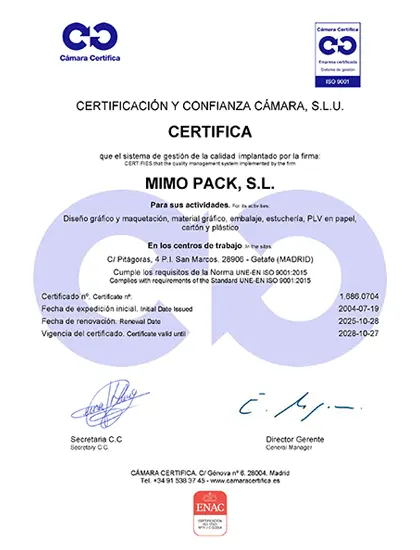 ISO 9001 mimopack